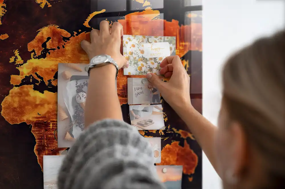 Tablica magnetyczna atlas świata