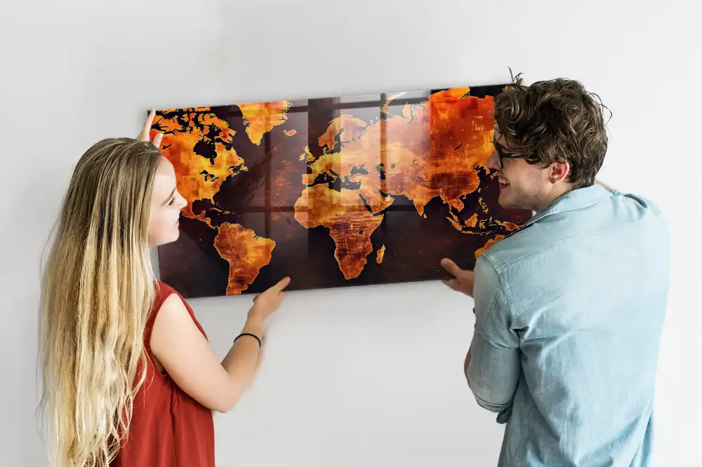 Tablica magnetyczna atlas świata