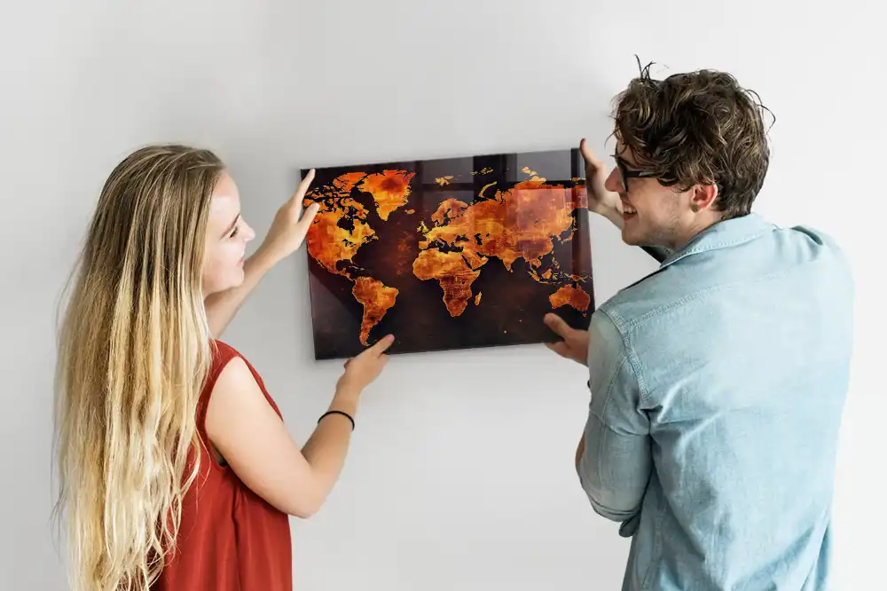Tablica magnetyczna atlas świata