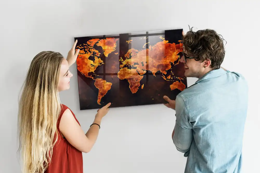 Tablica magnetyczna atlas świata