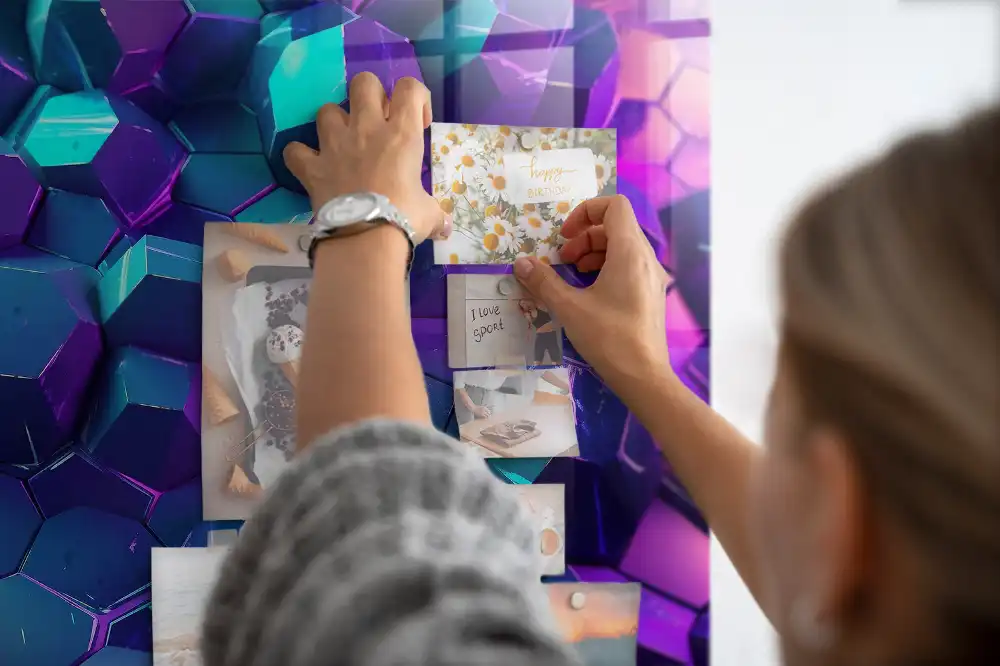 Tablica magnetyczna na ścianę geometria przestrzenna