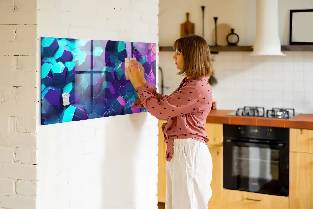 Tablica magnetyczna na ścianę geometria przestrzenna