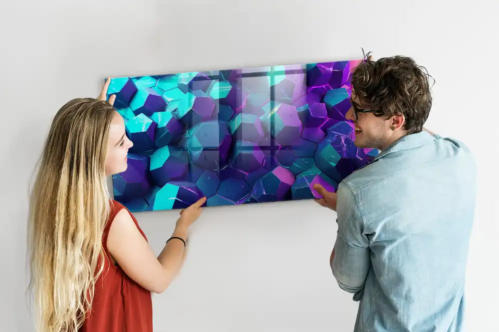 Tablica magnetyczna na ścianę geometria przestrzenna