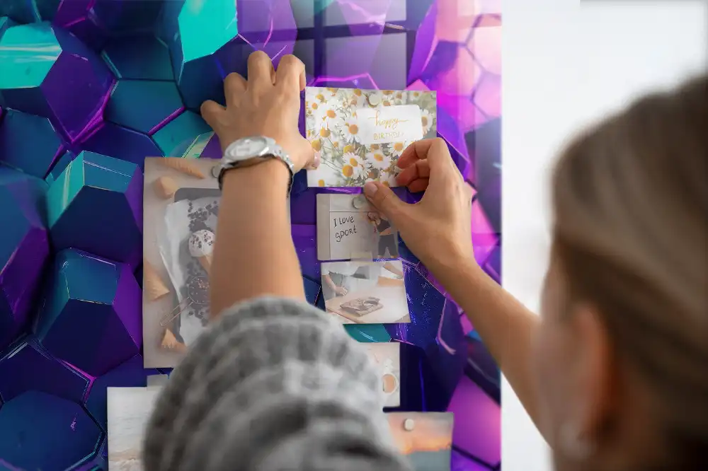 Tablica magnetyczna na ścianę geometria przestrzenna