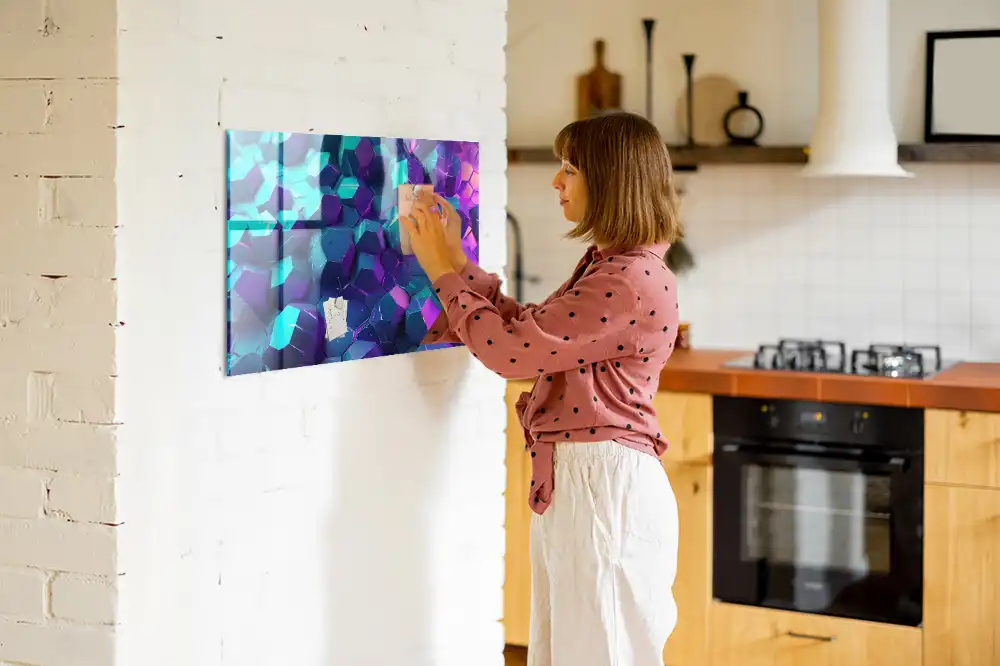 Tablica magnetyczna na ścianę geometria przestrzenna