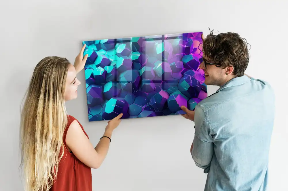 Tablica magnetyczna na ścianę geometria przestrzenna
