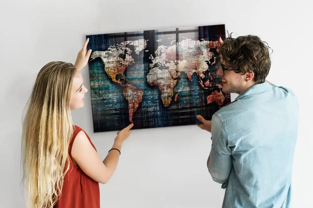 Tablica magnetyczna konturowa mapa
