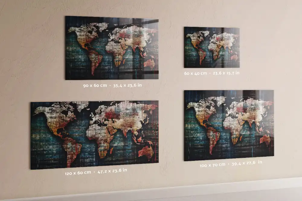 Tablica magnetyczna konturowa mapa