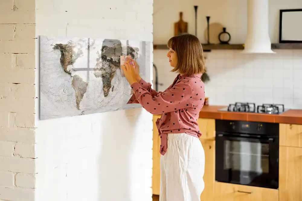 Tablica na magnesy historyczna mapa świata