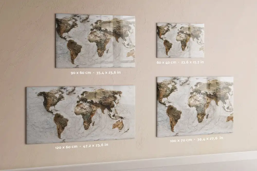 Tablica na magnesy historyczna mapa świata