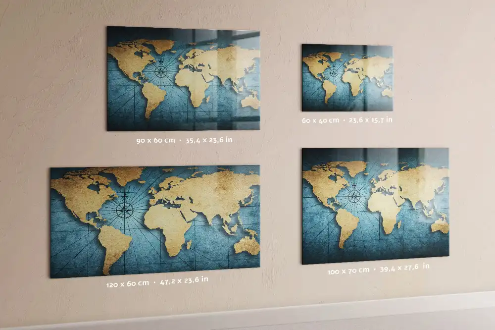 Magnetyczna tablica przestrzenna mapa świata