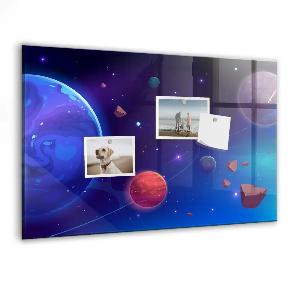 Szklana tablica magnetyczna układ planetarny