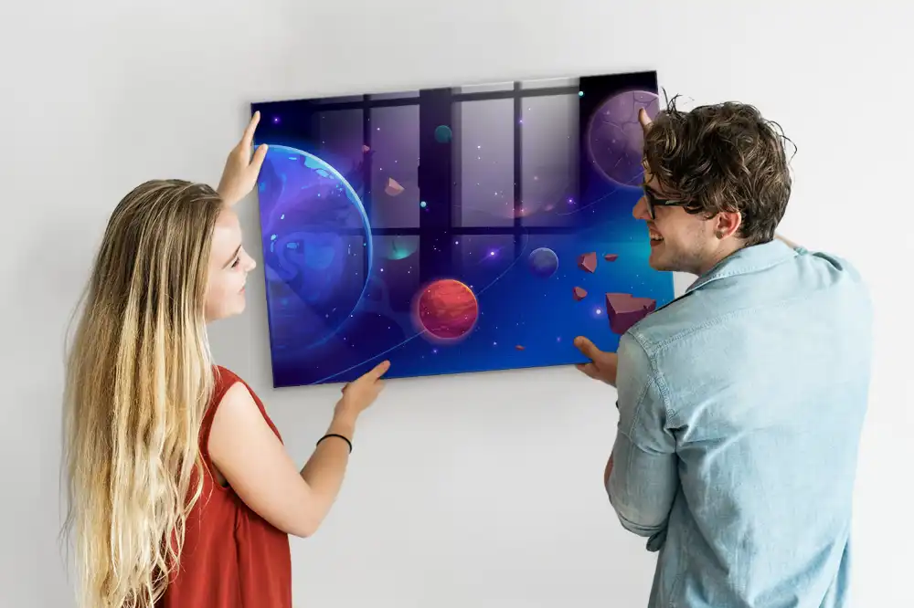 Szklana tablica magnetyczna układ planetarny