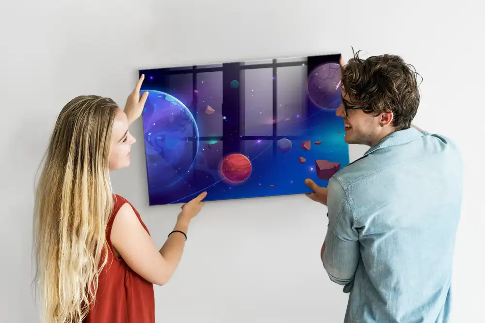 Szklana tablica magnetyczna układ planetarny