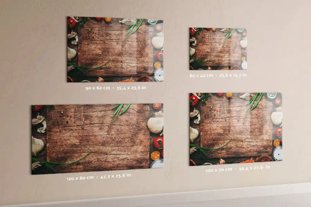 Szklana tablica magnetyczna kuchenna deska