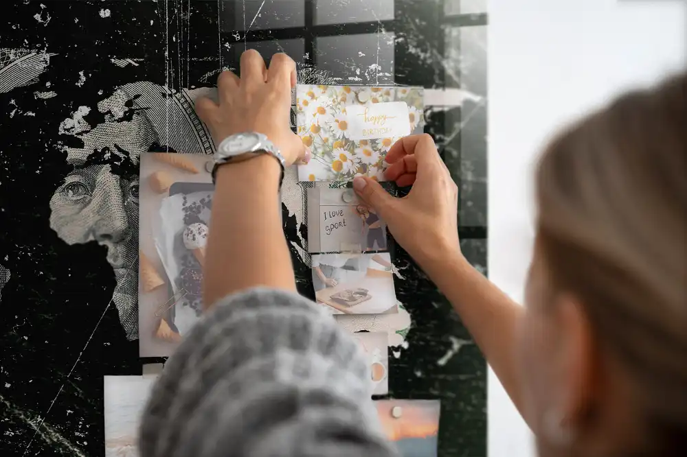 Magnetyczna tablica finansowa mapa świata