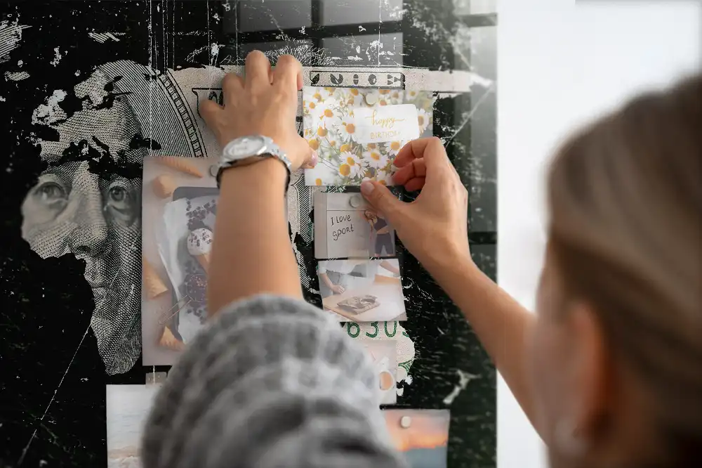 Magnetyczna tablica finansowa mapa świata