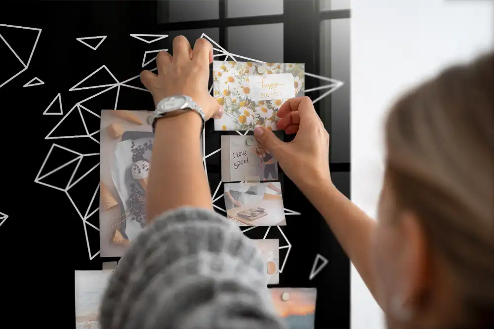 Tablica na magnesy współczesna mapa świata