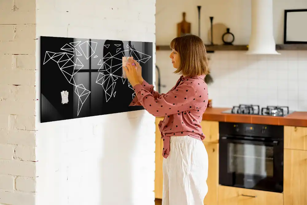 Tablica na magnesy współczesna mapa świata