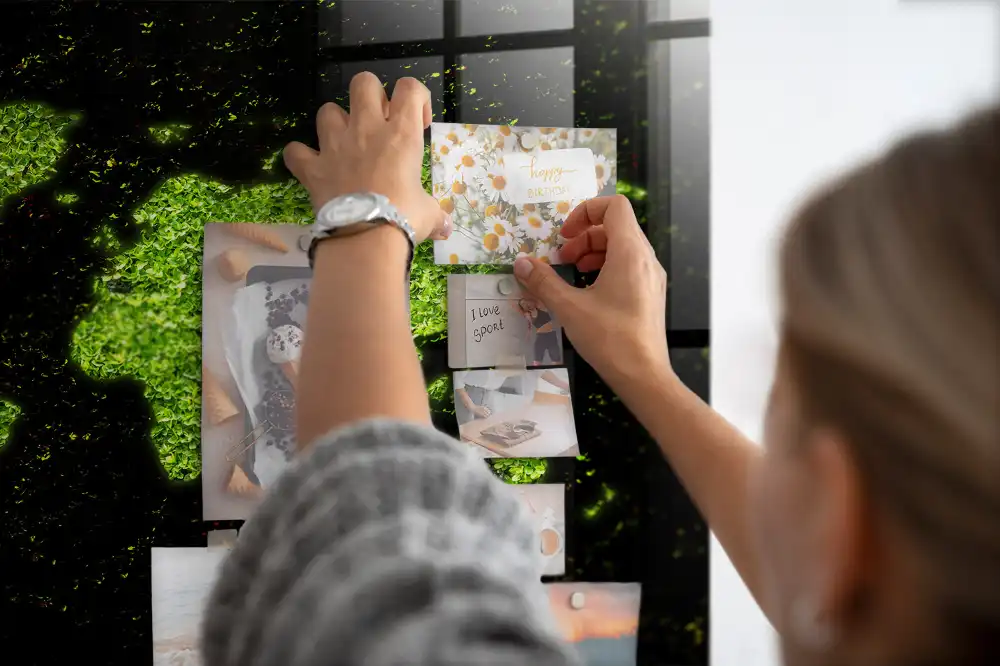Szklana tablica magnetyczna atlas świata