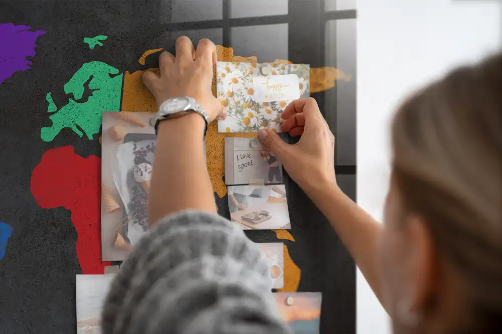 Magnetyczna tablica atlas świata