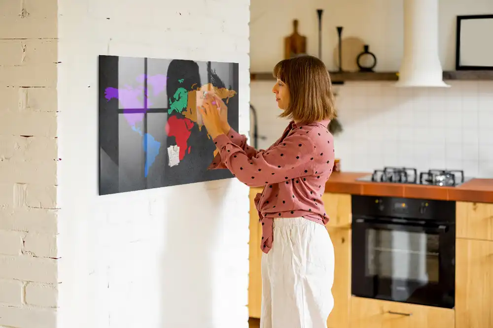 Magnetyczna tablica atlas świata