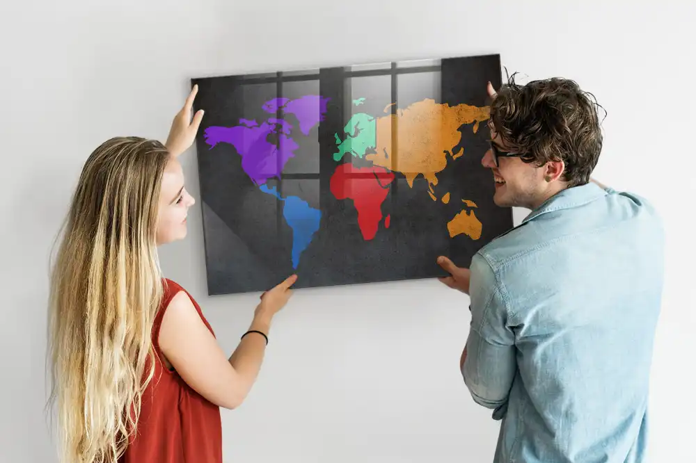 Magnetyczna tablica atlas świata