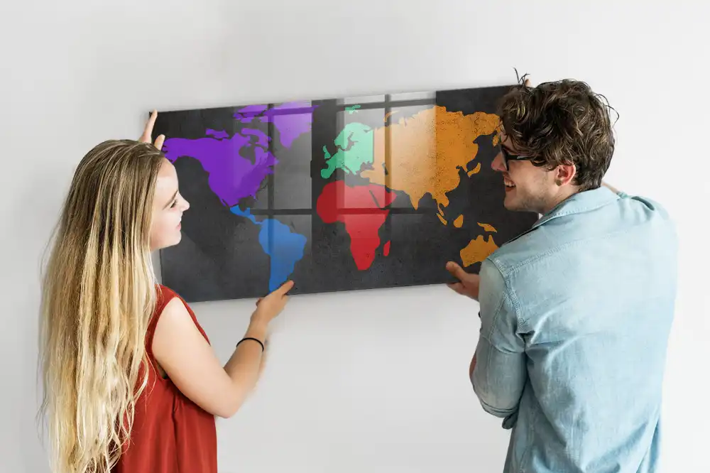 Magnetyczna tablica atlas świata