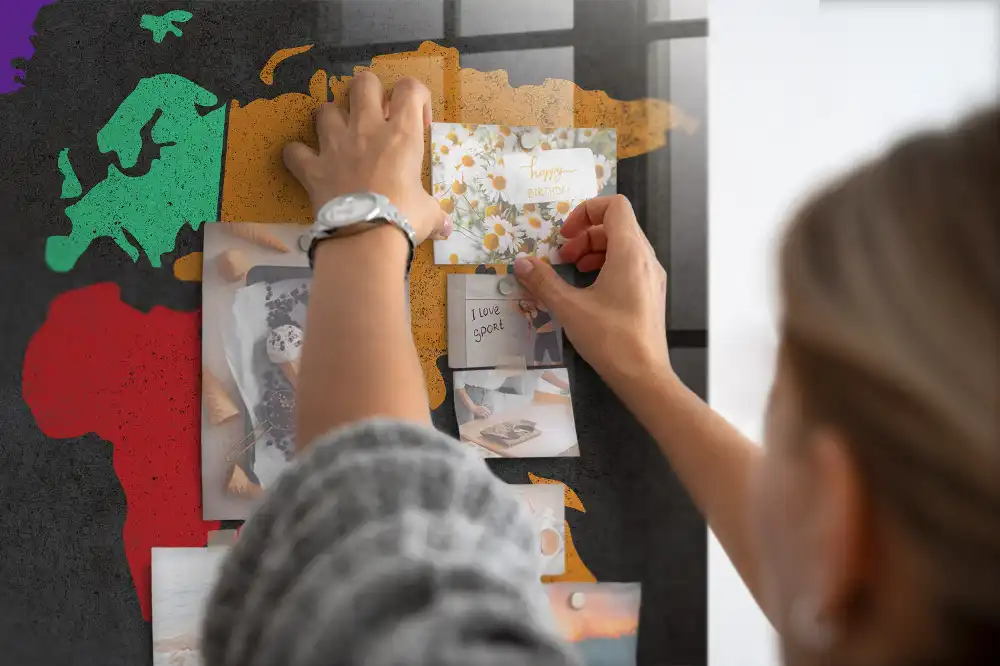 Magnetyczna tablica atlas świata