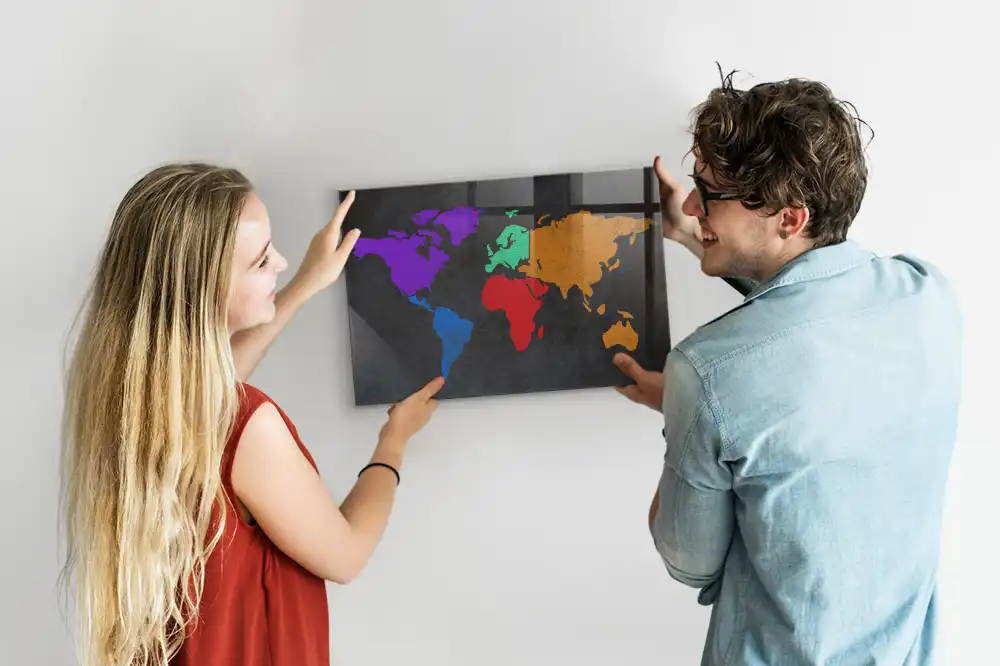 Magnetyczna tablica atlas świata
