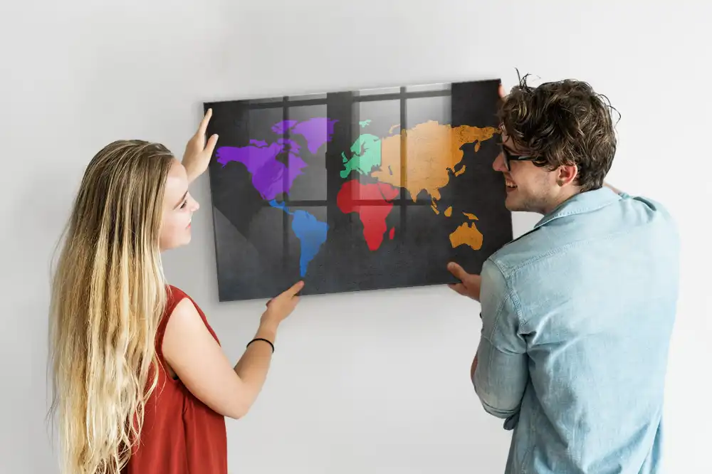 Magnetyczna tablica atlas świata