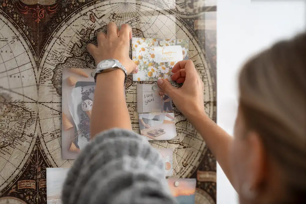 Tablica magnetyczna historyczna mapa świata