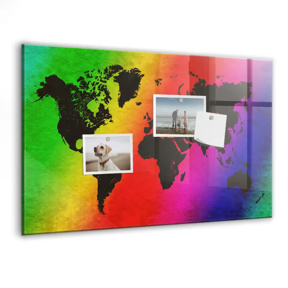 Tablica magnetyczna na ścianę atlas świata