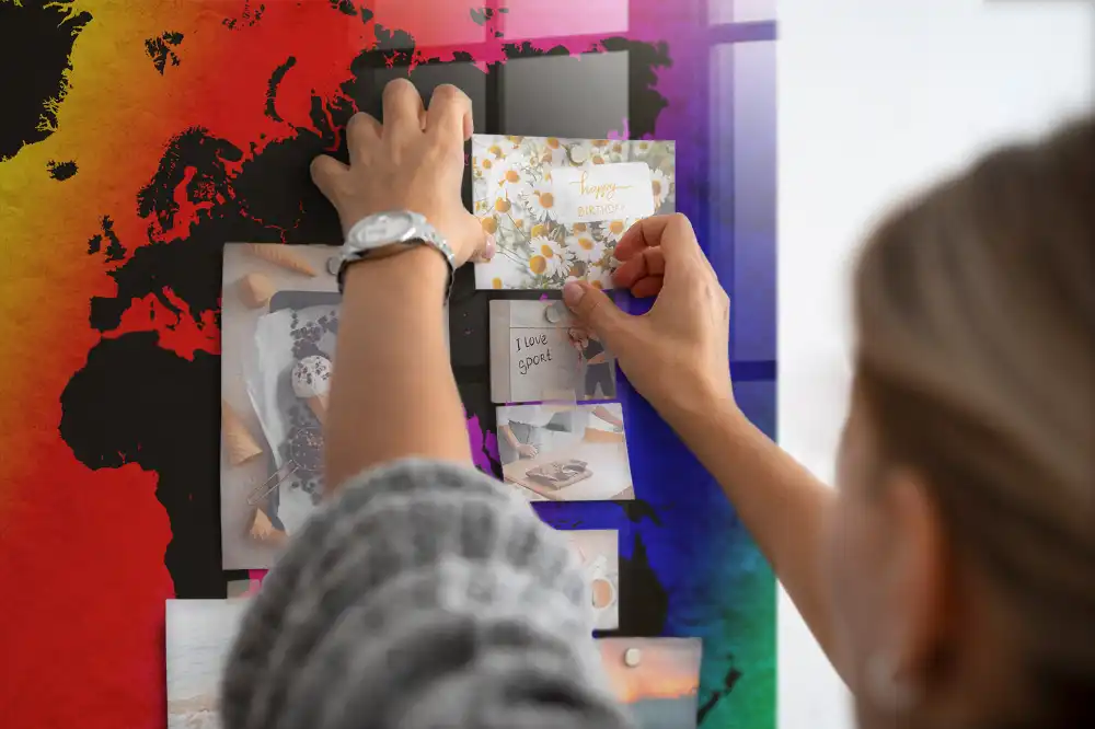 Tablica magnetyczna na ścianę atlas świata