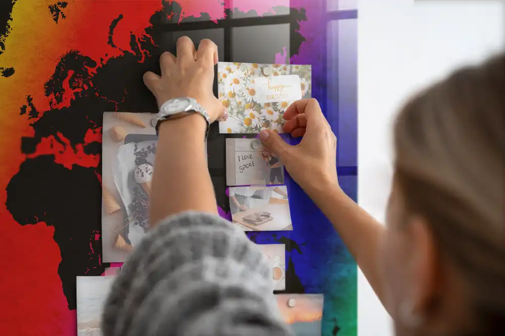 Tablica magnetyczna na ścianę atlas świata