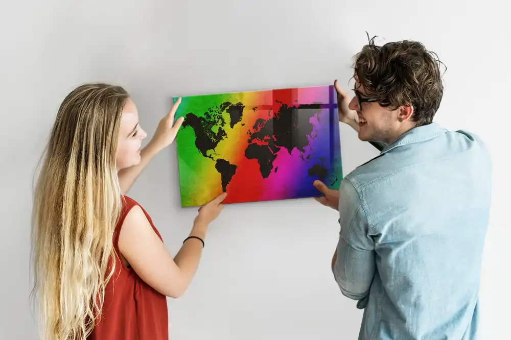 Tablica magnetyczna na ścianę atlas świata