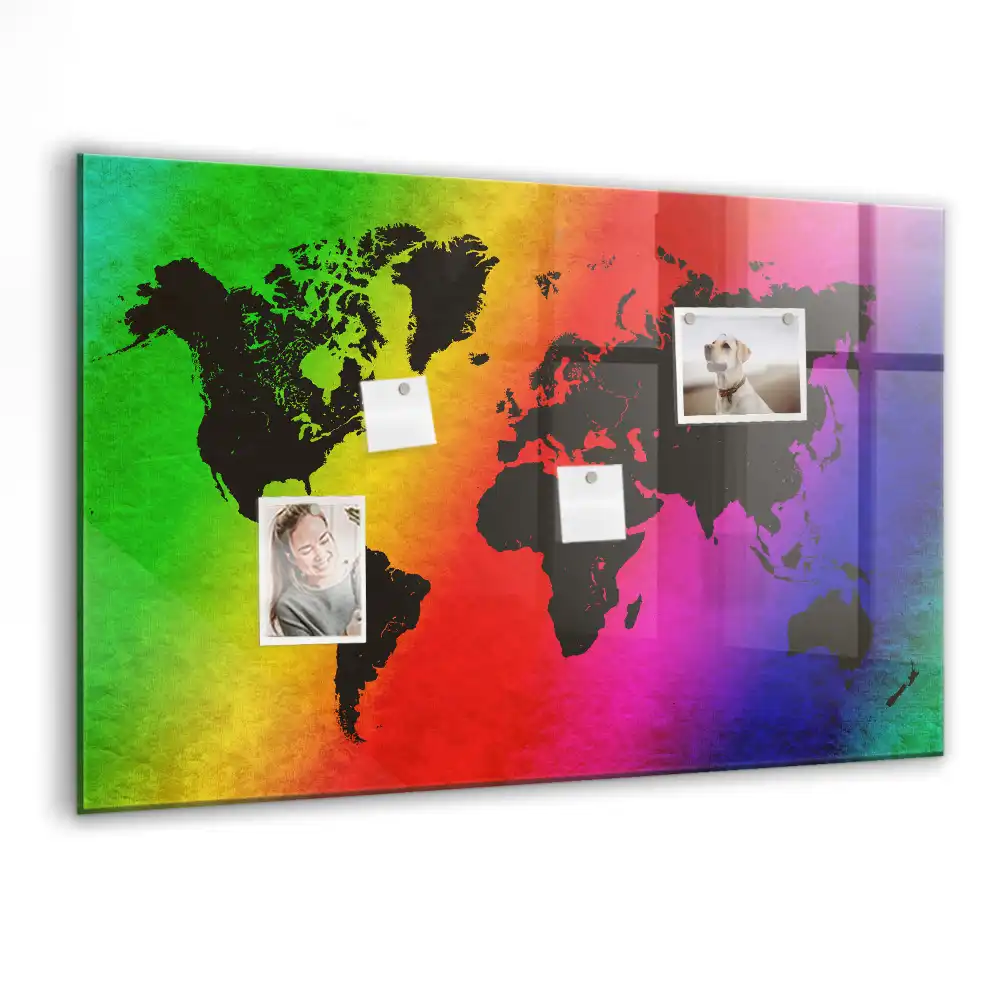 Tablica magnetyczna na ścianę atlas świata