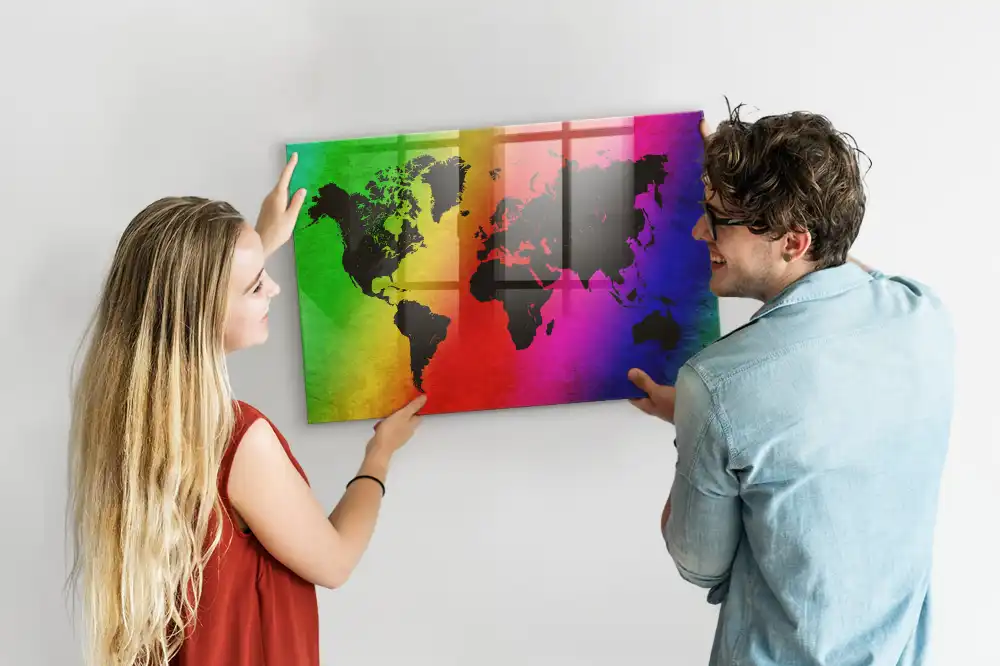 Tablica magnetyczna na ścianę atlas świata