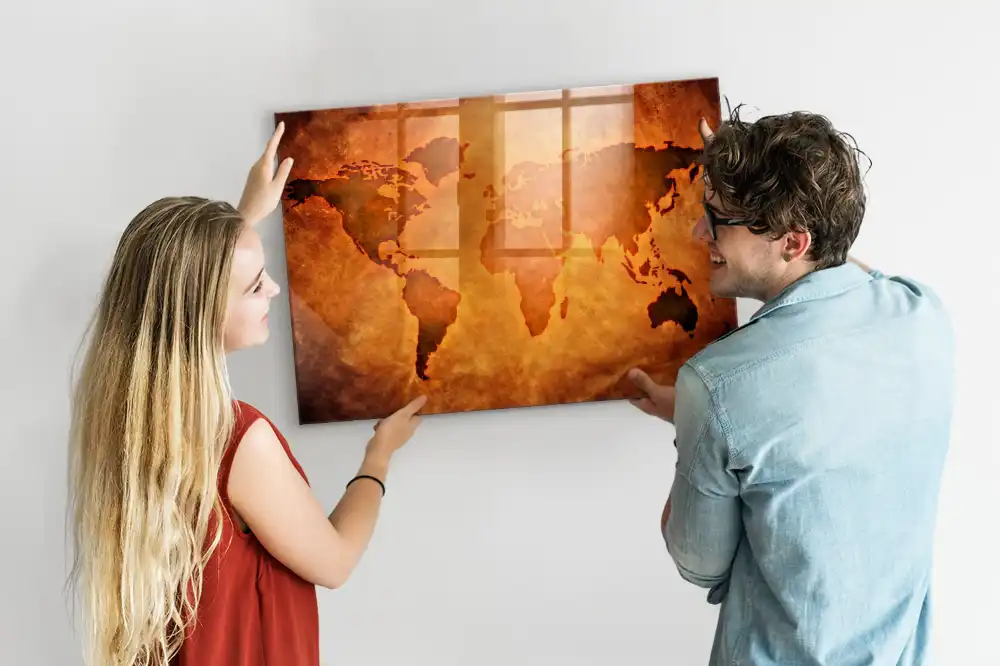 Tablica na magnesy wielka mapa świata