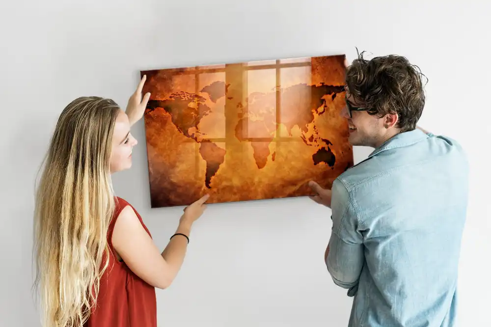 Tablica na magnesy wielka mapa świata